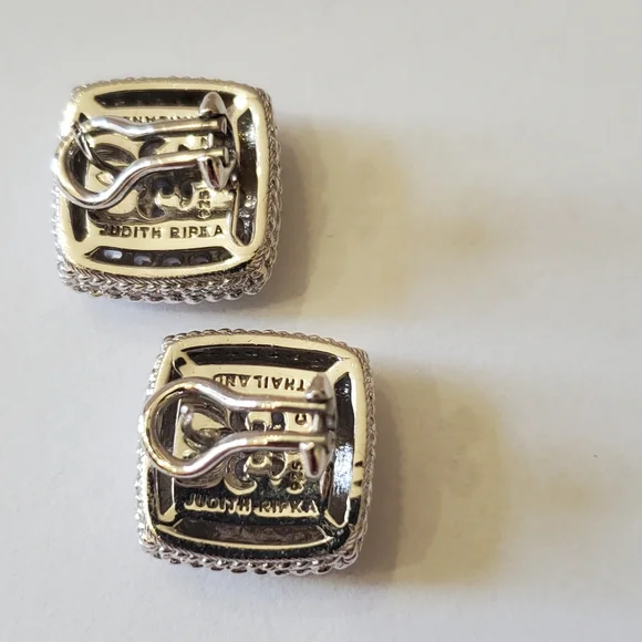 Judith Ripka Pave Diamonique Earrings - Picture 3 of 13